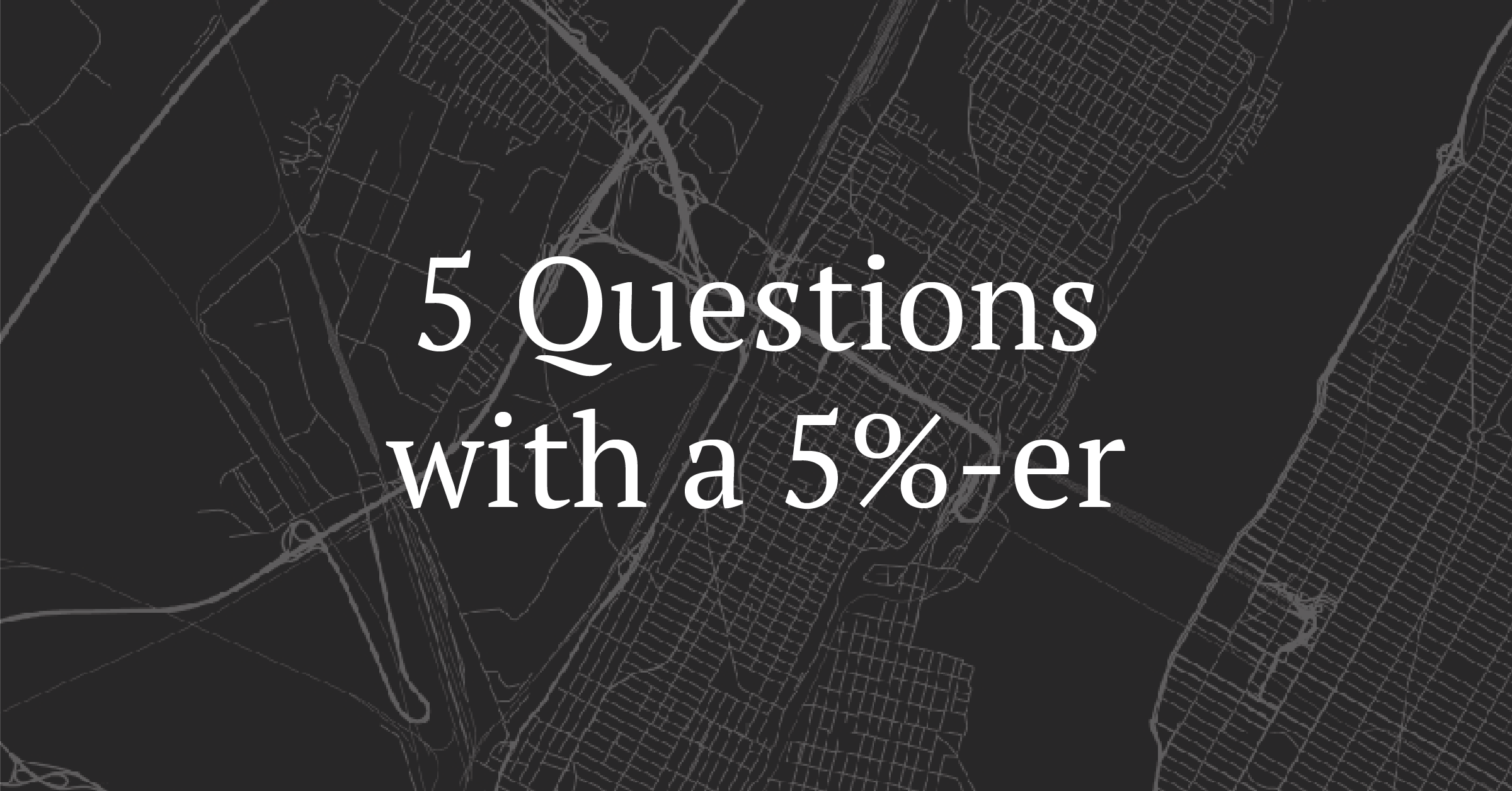 5 Questions with a 5%-er: Chris Fanning